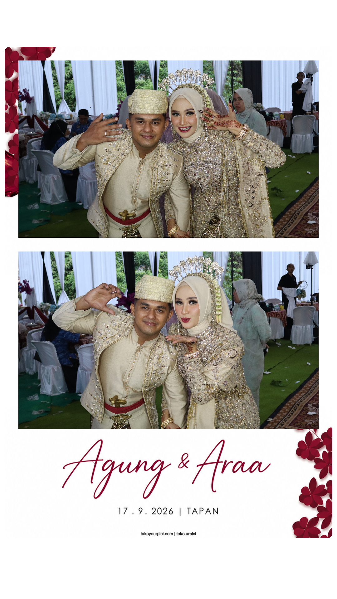 Contoh lembar cetak TakeYourPict